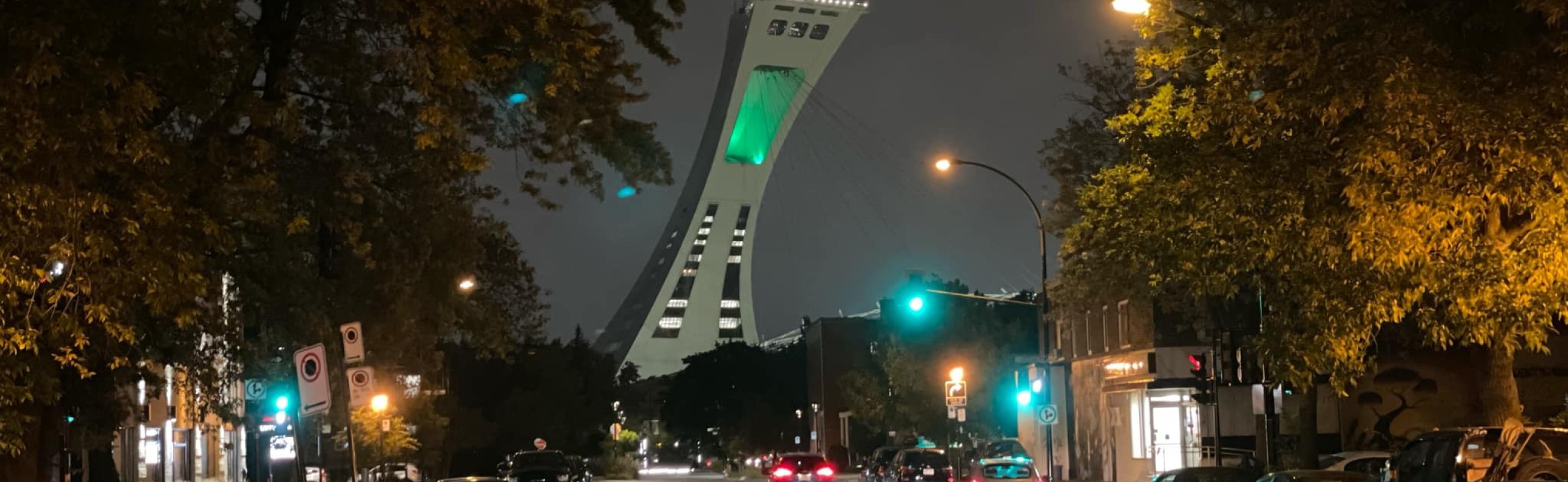 Illumination du stade olympique de Montréal